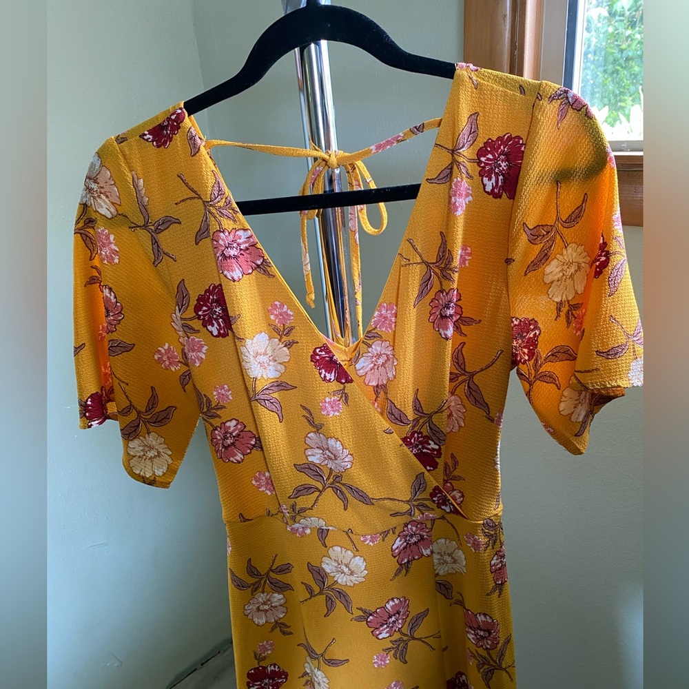 Yellow Floral Dress